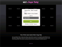 Tablet Screenshot of meetasugarbaby.com